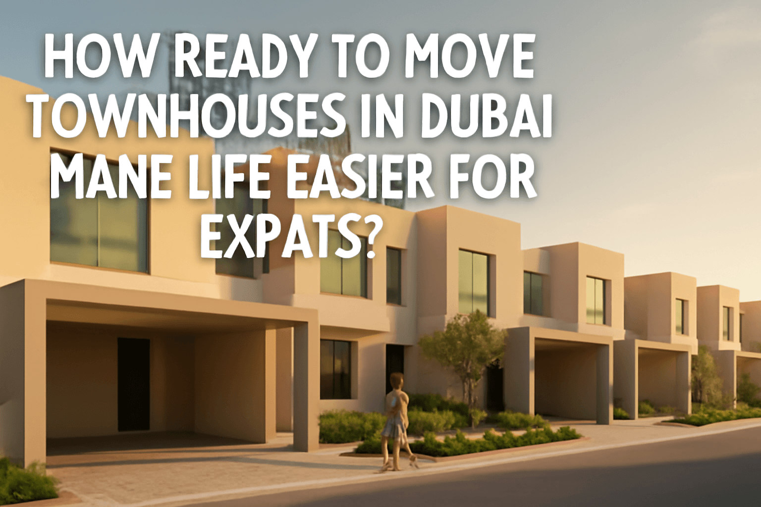 Townhouses in Dubai: An Easier Lifestyle for Expats