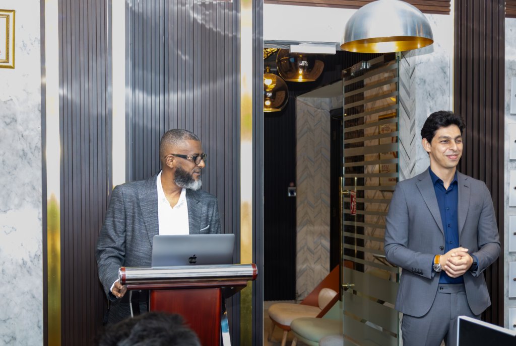 Osman Abdu Wahabrebi Ceo of osac properties and Hemza becceti sales director of osacproperties